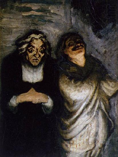 Honore  Daumier Scene from a Comedy china oil painting image